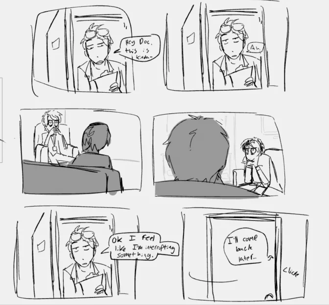found this one. Hiiro Taiga foreplay where they just sit in the same room as one another (but not together) and stare in deep contemplative silence at each other 
