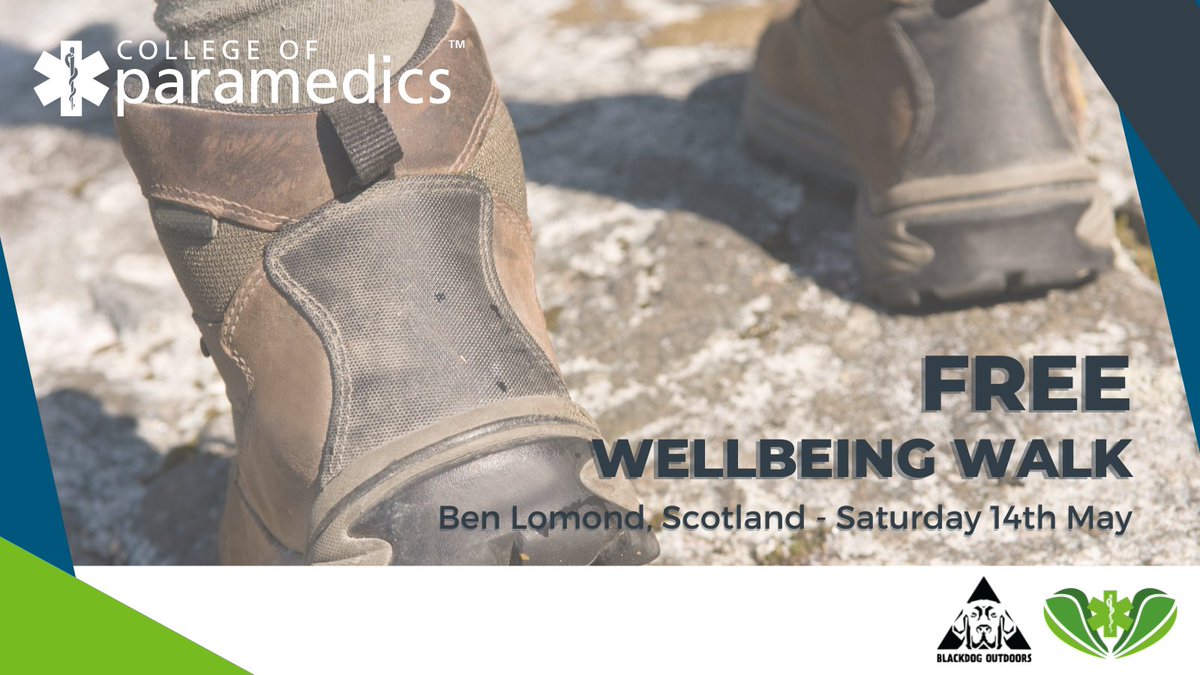 We are delighted to be working with the @ParamedicsUK to offer this opportunity to Full members of their College as part of the Rejuvenate. Thrive. Breathe. 
This well-being walk is perfect for meeting like-minded people. 
Join in here - bit.ly/3L3PQtJ
#ParaHealth #medic