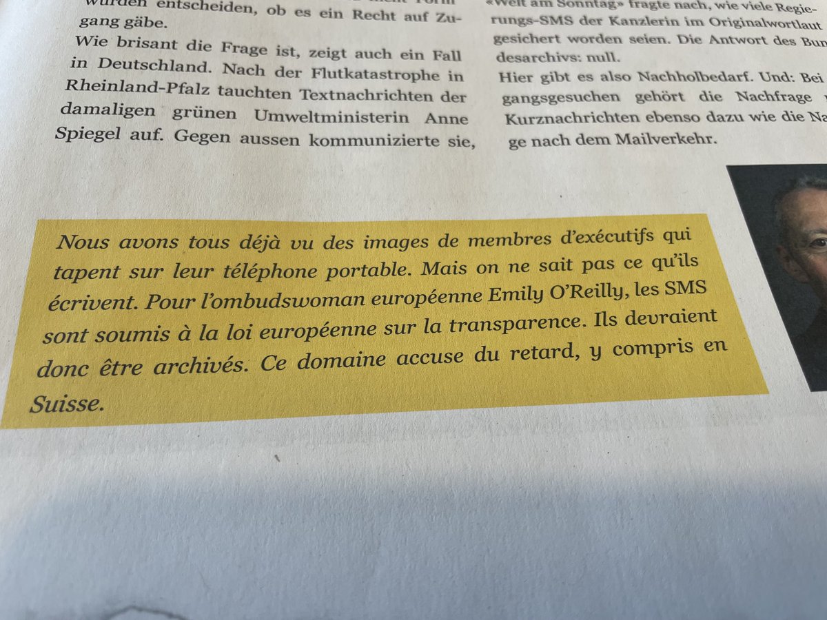 sebastienfanti's tweet photo. Les SMS des membres d’un exécutif sont-ils soumis aux normes en matière de transparence. J’en suis convaincu à l’instar de ces experts. Et ils devraient être archivés selon les normes en cette matière. #ltrans #sms #conseilfederal #executifscantonaux https://t.co/tslyfAmwt4