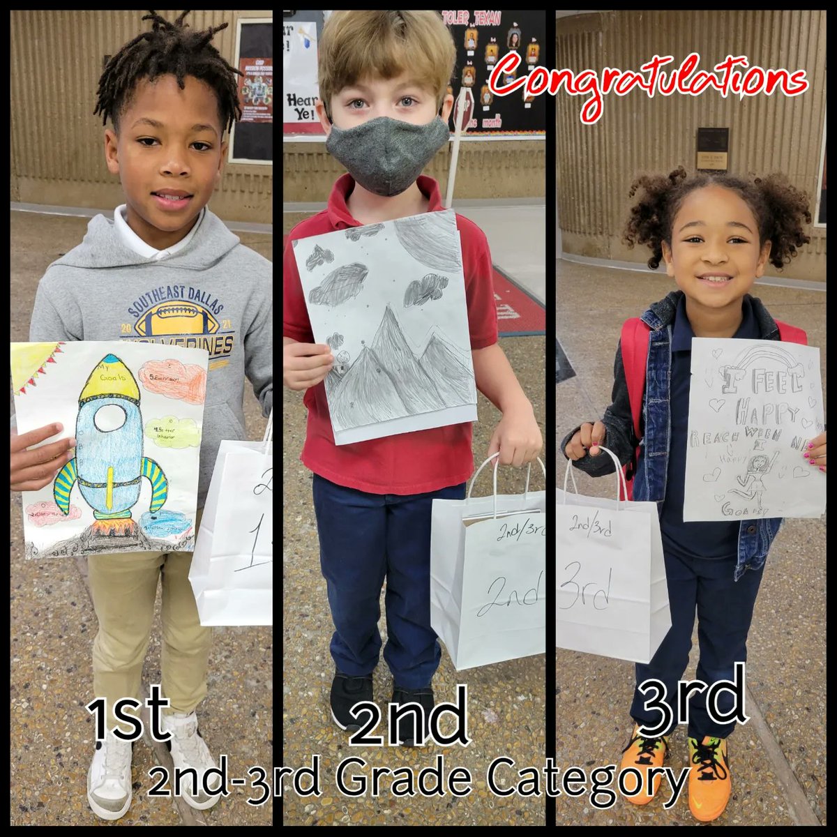 art_toler's tweet photo. We finished up a school wide art contest for our Toler students and staff. I'm so proud of the students that submitted their work. Congrats to our winners! They each received a prize for their work. #artcontest #tolertexans #GarlandISD @Toler_Texans https://t.co/CQOiW3ZtDL