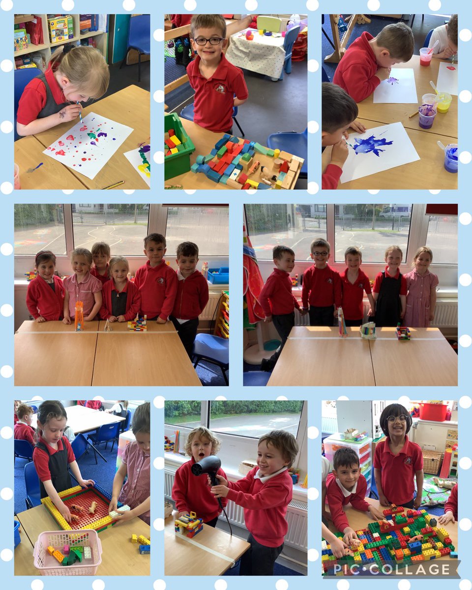 llysfaen2028's tweet photo. We have had a week of fun with the three little pigs. We have been building houses and testing them with Mrs Hockin’s hairdryer to see which one is the strongest. We made huff and puff pictures and had so much fun acting out the story with puppets 🌟 #irresistablelearning #LLC https://t.co/8T4mKUFaq8