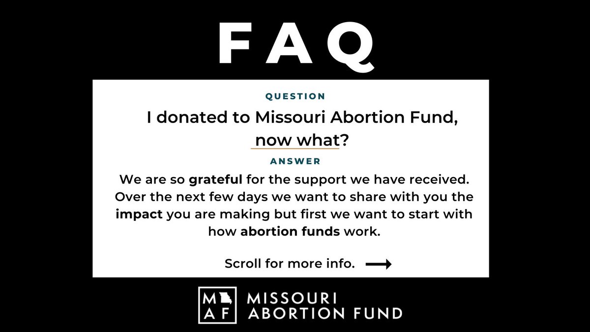 MOAbortionFund's tweet photo. We are so grateful for the support we’ve received this week. We want to share with you more about our fund in the next few days. But first, let’s start here. https://t.co/xGllfhzX5v