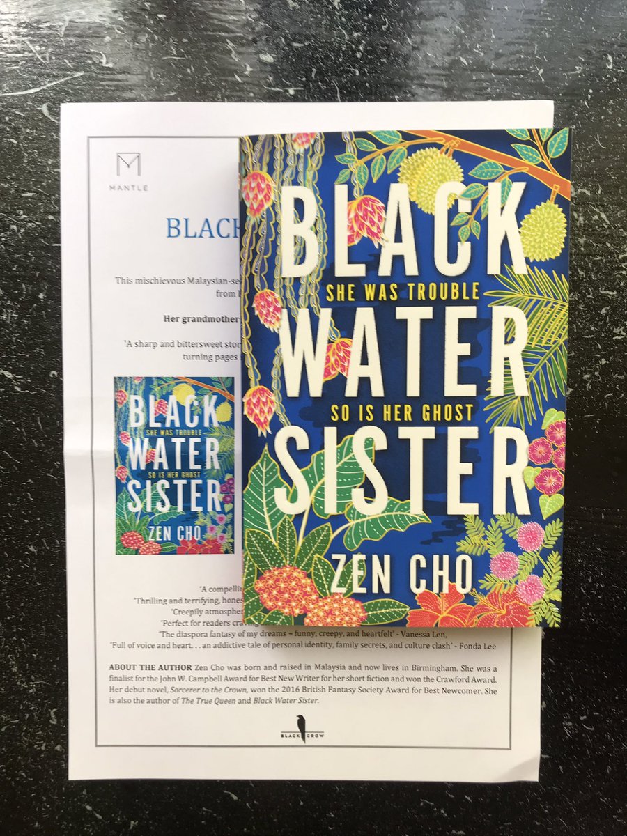 natashareads_'s tweet photo. My second #bookpost today was the PB of #BlackWaterSister by @zenaldehyde which I’m super excited to start reading 🤩❤️ It’s out in Paperback on 12 May 

A huge thank you to @BlackCrow_PR and @panmacmillan  #ZenCho #booktwt #fantasyhorror #newbooks https://t.co/OAOydy83fS