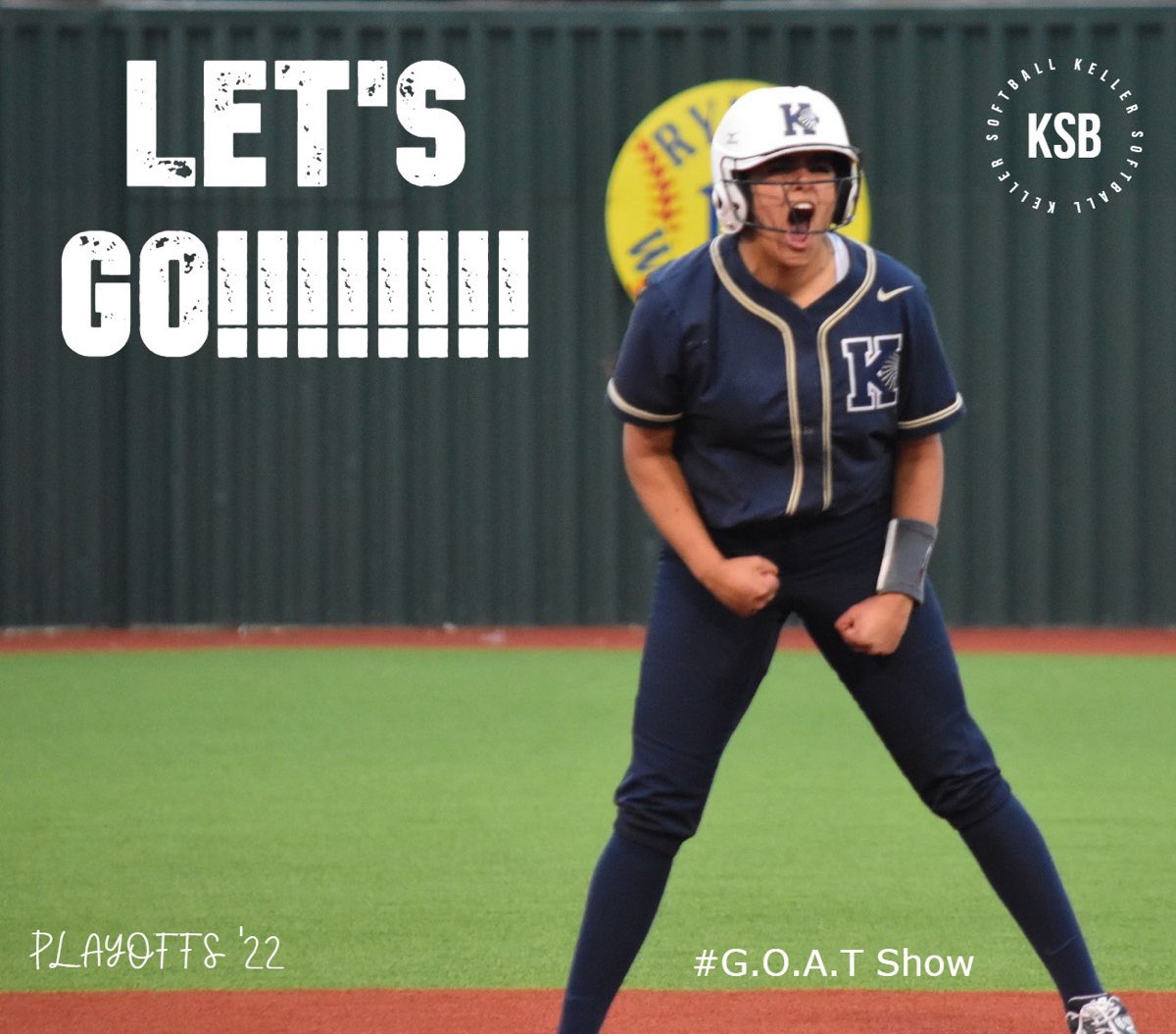 Keller_Softball's tweet photo. Can you feel it???? IT’S GAME DAY….LET’S GO!!! Time to #showGOATs @KISDAthletics @KHSIndianNation @KHSSoftballLive https://t.co/O5tAN5vF4y