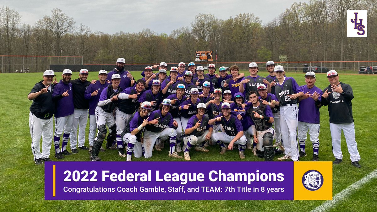 PolarBearAD's tweet photo. Congratulations boys! ⁦@FederalLeagueOH⁩ ⁦@StarkMediaTeam⁩ ⁦@btsohio⁩ ⁦@JHSbaseball2014⁩ ⁦@jweirREP⁩ https://t.co/e4hXalNrIn