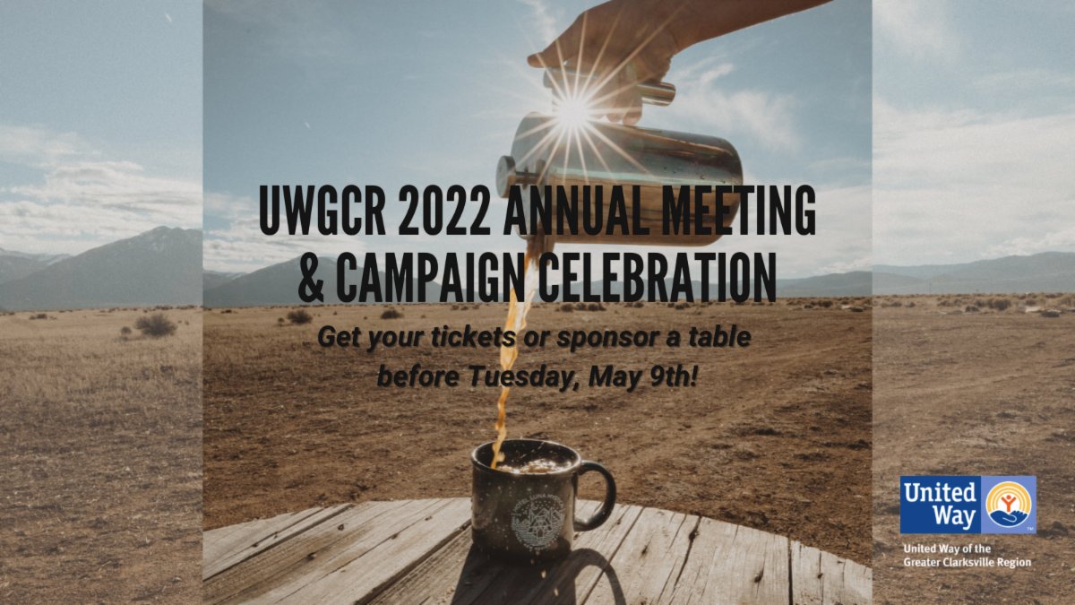 UWClarksville's tweet photo. FIVE more days to get your tickets or to sponsor a table for our 2022 Annual Meeting &amp; Campaign Celebration! Waffle you waiting for?! Go visit our Square site at https://t.co/PQgeJ2BZcq today to reserve your spot! https://t.co/TSZV1SxTH5