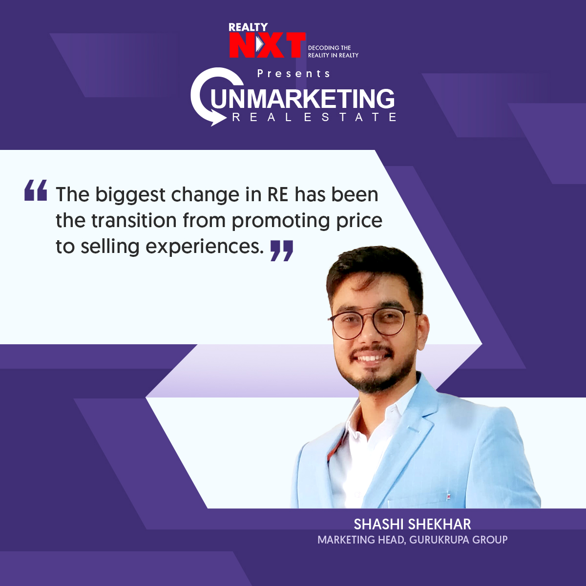 RealtyNXT's tweet photo. Stay tuned to know more in today’s episode of Unmarketing with @shekhar398 &amp; @DigChauhan87
 
@GurukrupaGroup @TotalityRE

#RealtyNXT #Unmarketingrealestate #series #proptech #BFSI #ProptechSolutions #REIT #CRM #RealEstateJourney #DataAnayisis #MarketingCampaign https://t.co/7x5Lurty5f