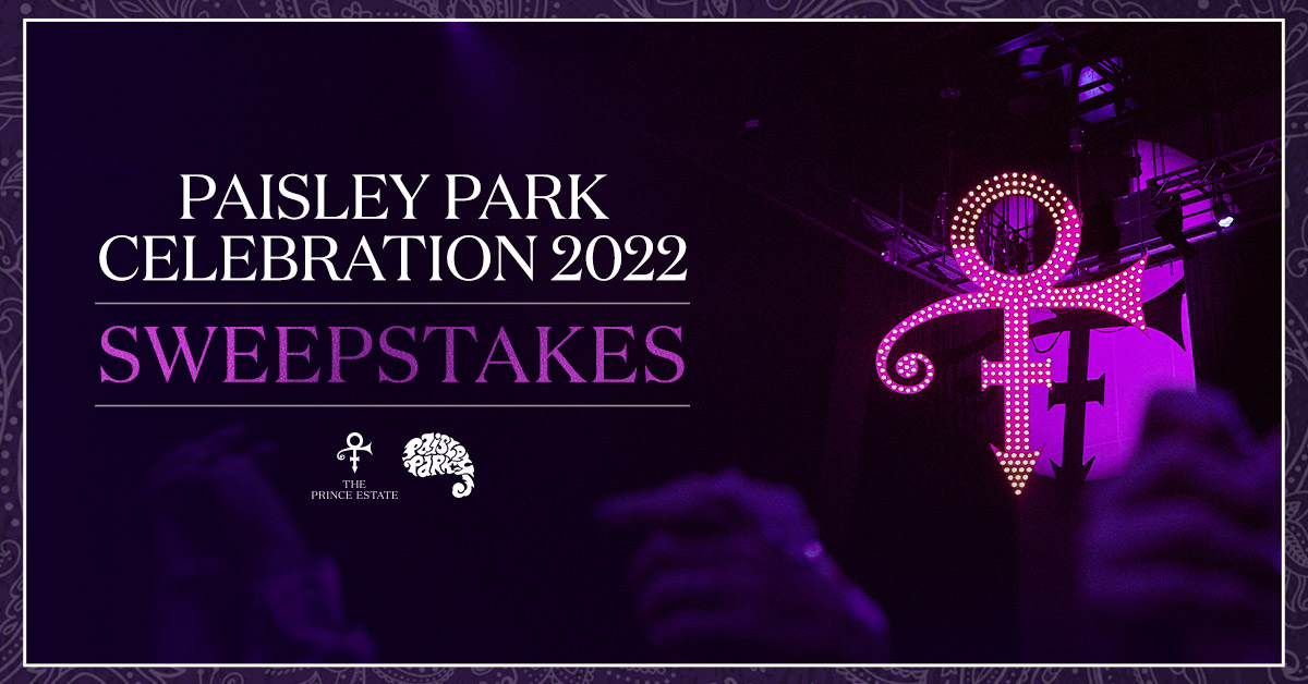 prince's tweet photo. VIP tickets to Celebration are sold out, but @PaisleyPark is offering a complete VIP Experience to one lucky winner and their guest. Enter for your chance to win a pair of VIP passes plus a travel and room voucher for a five-day stay in the Twin Cities: https://t.co/aA5qPc1GdU https://t.co/tJlSgr3ib4