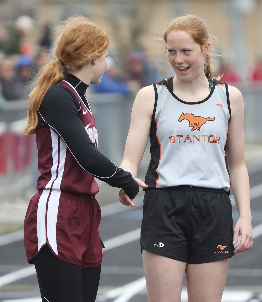 RegisterStanton's tweet photo. Sometimes it’s the action outside of the action that is the most fun to capture at a track meet. Well done, Mustangs! #mustangpride https://t.co/4PXNADwbgM