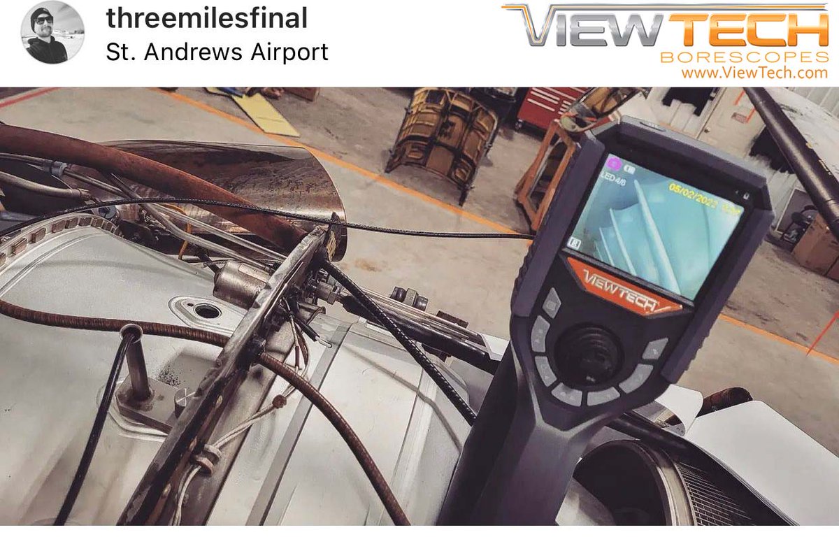 ViewtechScopes's tweet photo. We love when our clients share images of their #ViewTech #VideoBorescope working in the field.
https://t.co/fxsAcXKXAK
1-231-943-1171
#PT6 #Aviation #AMT #Maintenance #PT6nation #inspection #MRO https://t.co/N1TiBTm5ZY