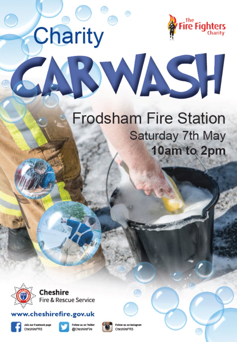 FrodshamFire's tweet photo. If you’re coming to our car wash on Saturday, don’t forget we also have a @firefighters999 clothes recycling point! https://t.co/54Ndypz8vm