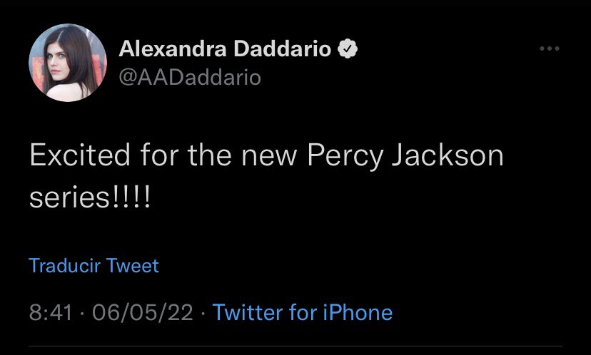 PercyJackson_TV's tweet photo. “Excited for the new Percy Jackson Series!!!!”

Actress Alexandra Daddario (who originally played the first live action Annabeth Chase) shows her support for the @disneyplus show after the announcement of @LeahSavJeffries being cast as the new Annabeth! 

WE LOVE OUR GIRLS!🦉 https://t.co/grgtCeKHIB