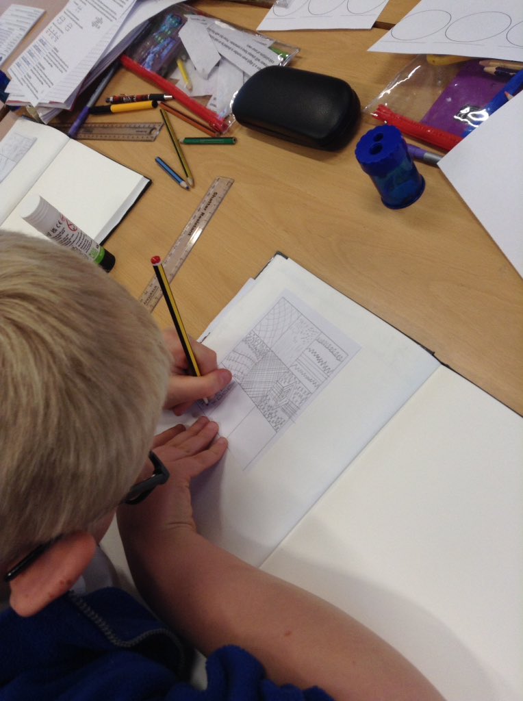 latimerprimary's tweet image. #ClassER have been practising their pencil skills this afternoon #LatimerArt