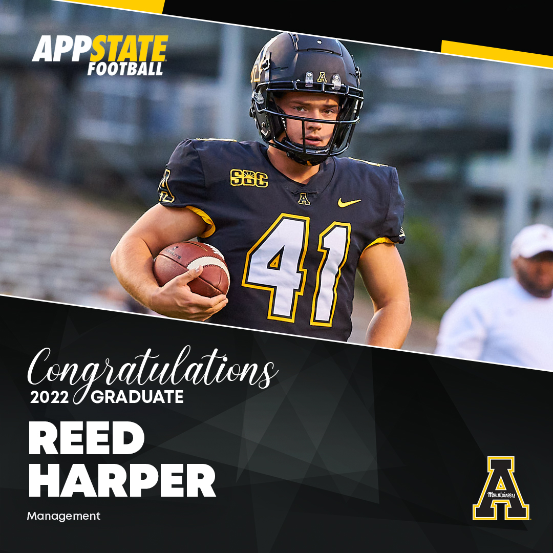 Congrats to 2022 <a href="/appstate/">Appalachian State</a> graduate Reed Harper 🎓

#GoApp