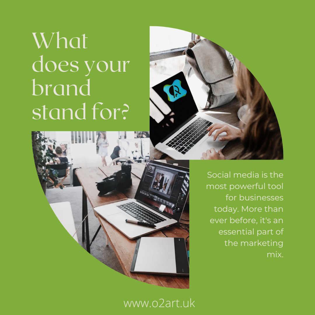 O2ARTUK's tweet photo. What does your #brand stand for? 
#GraphicDesign #branding #Marketing #MarketingAutomation #marketingAgency #websitedesign #webdevelopment #advertisement https://t.co/DlLPL06jk6