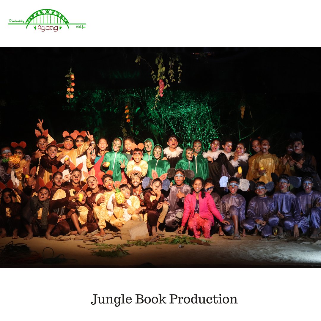 AyangTrust's tweet photo. Our #children from the hummingbird school did a production of #Junglebook! From not being able to string together a sentence in English, our children have moved on to doing a full production in just the course of 5 years! We are so #PROUD  &amp; hopeful 
@Disney #change #education https://t.co/yw0bViMEiY