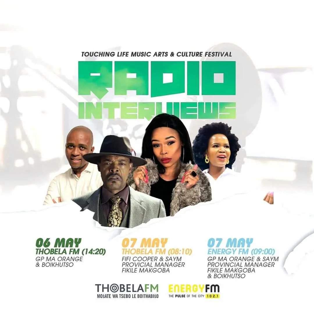 GP_MaOrange's tweet photo. We are in Limpopo for the #TouchingLife festival in Lenyenye.
Catch the interviews with local radio stations. https://t.co/GoAFjWhmwQ