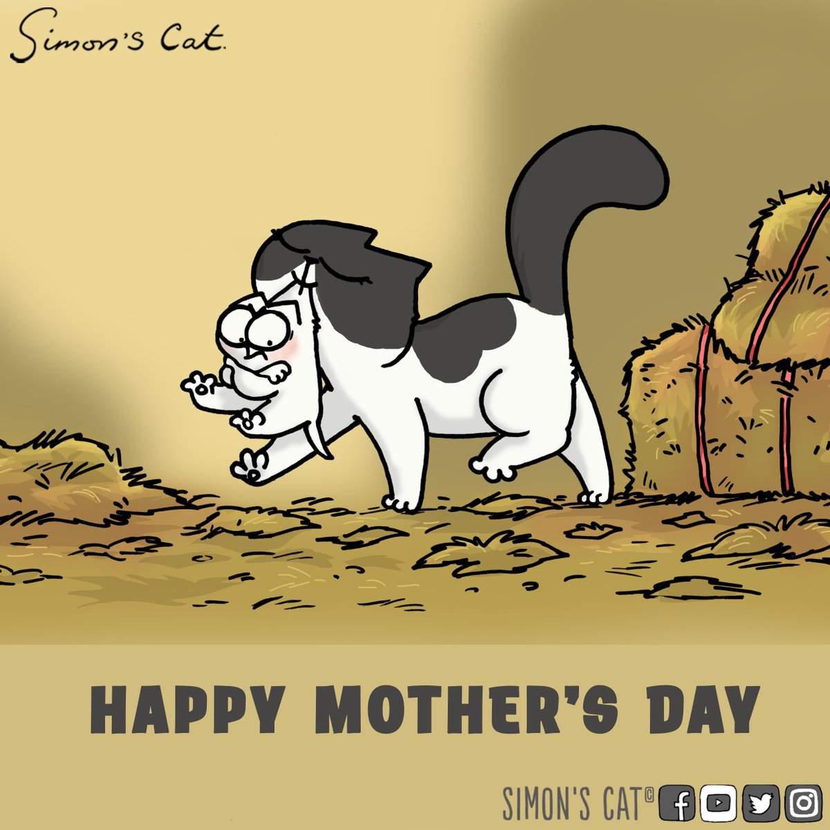 SimonsCat's tweet photo. Happy Mother's Day!  😘 https://t.co/2yHHHvnCjd