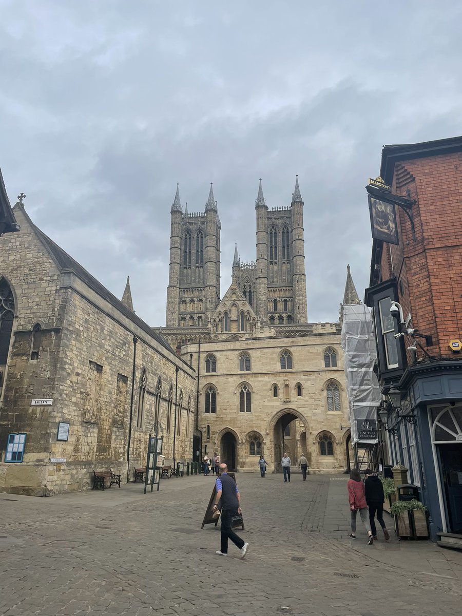 Miss Giddings is in Lincoln today so of course she has had to visit here #LincolnCathedral