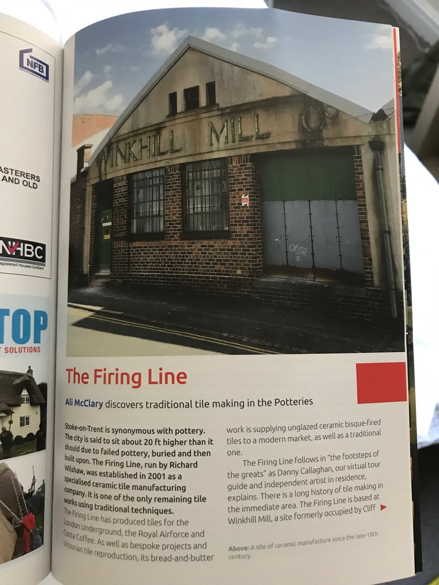potteriestiles's tweet photo. THANK YOU Ali McClary @SPAB1877 fab feature article re #TheFiringLine &amp; ongoing partnership work at Winkhill Mill #StokeOnTrent THANK YOU also @kristianLfoster
Artist-in-residence role supported @ace_midlands #DYCP Info: https://t.co/O5EPZ1lQds #HiddenGems #SharedStories https://t.co/a6Yly1qt98