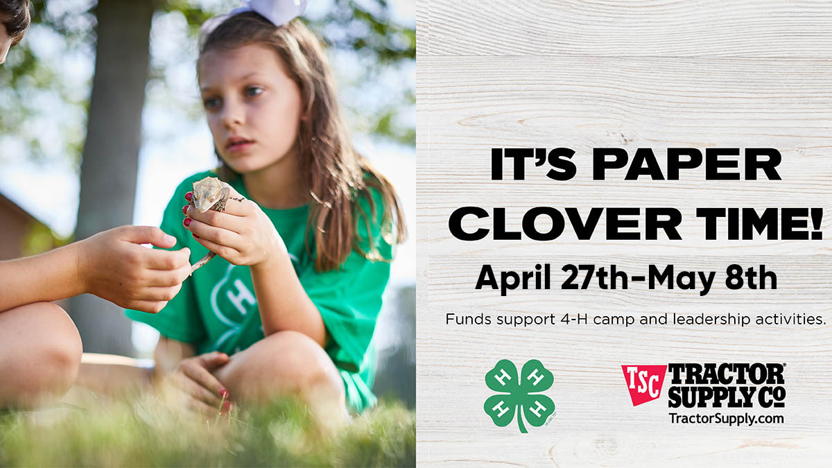 Support #4H @TractorSupply!
Make sure you stop by this #weekend! 
