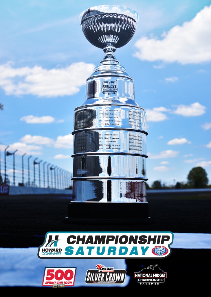 RaceIRP's tweet image. We are proud to unveil branding for @HowardCompanies Championship Saturday, October 22 at Lucas Oil Indianapolis Raceway Park! 🔥

This TRIPLEHEADER will serve as the season finale for 3️⃣ major open-wheel series AND the A.J. Foyt Championship!

TICKETS 💥 bit.ly/ChampionshipSa…