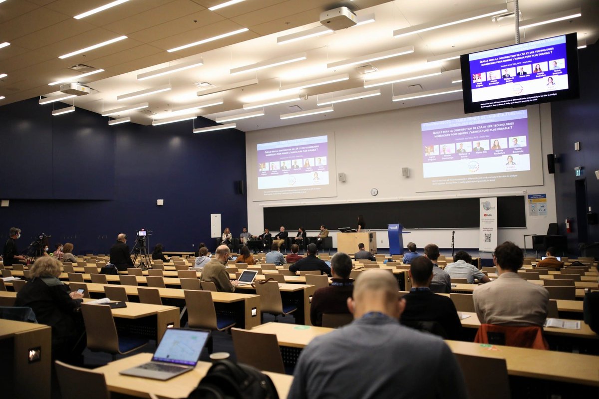 Rendre l'#agriculture plus durable grace à l'IA? c'est tout le sujet discute avec é<a href="/IngridPeignier/">Ingrid Peignier</a>, Nicolas Deschamps, Philippe La Roche-Audette, Pierre Otis, Sophie Rochefort, Yacine Bouroubi #timeworldAI <a href="/CIRANOMTL/">CIRANO</a>
