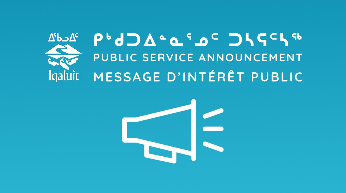 CityofIqaluit's tweet photo. **Inuktitut and French to follow**

Public Service Announcement
Temporary Boil Water Advisory – All of Iqaluit
May 6, 2022 – Iqaluit, Nunavut https://t.co/rT6VBScL7l