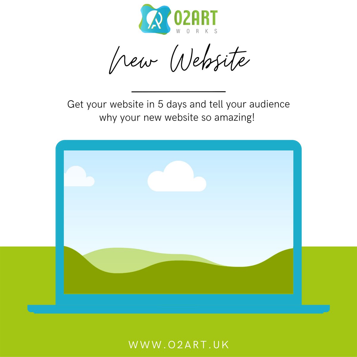 O2ARTUK's tweet photo. Build your #website in 5 days 
#GraphicDesign #branding #Marketing #MarketingAutomation #marketingAgency #websitedesign #webdevelopment #advertisement https://t.co/DrKtE1F8RL