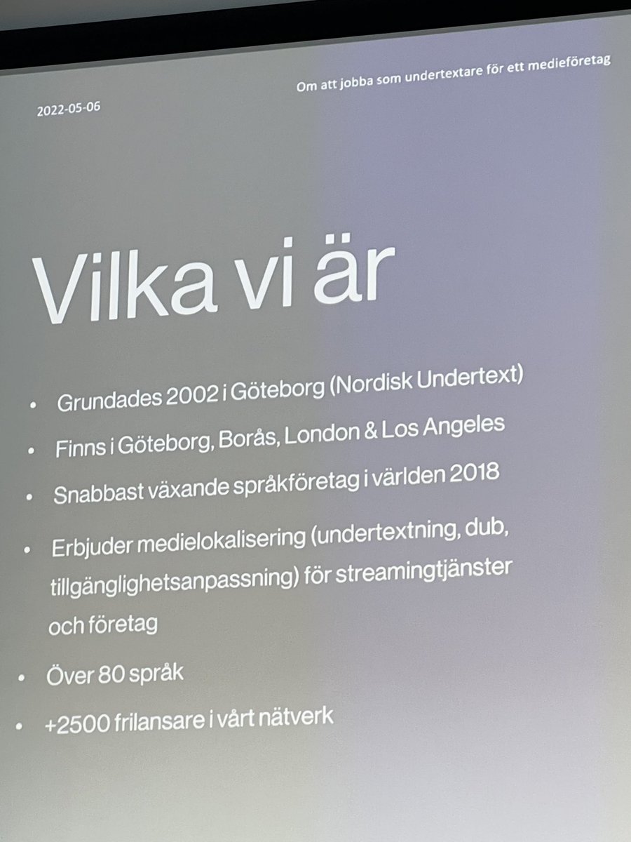 lenapiras's tweet photo. Kul med en demonstration av hur undertextning går till. Många faktorer att beakta för en vanlig [EU-]översättare. Tack #Plint https://t.co/6Wl9YZq0v7
