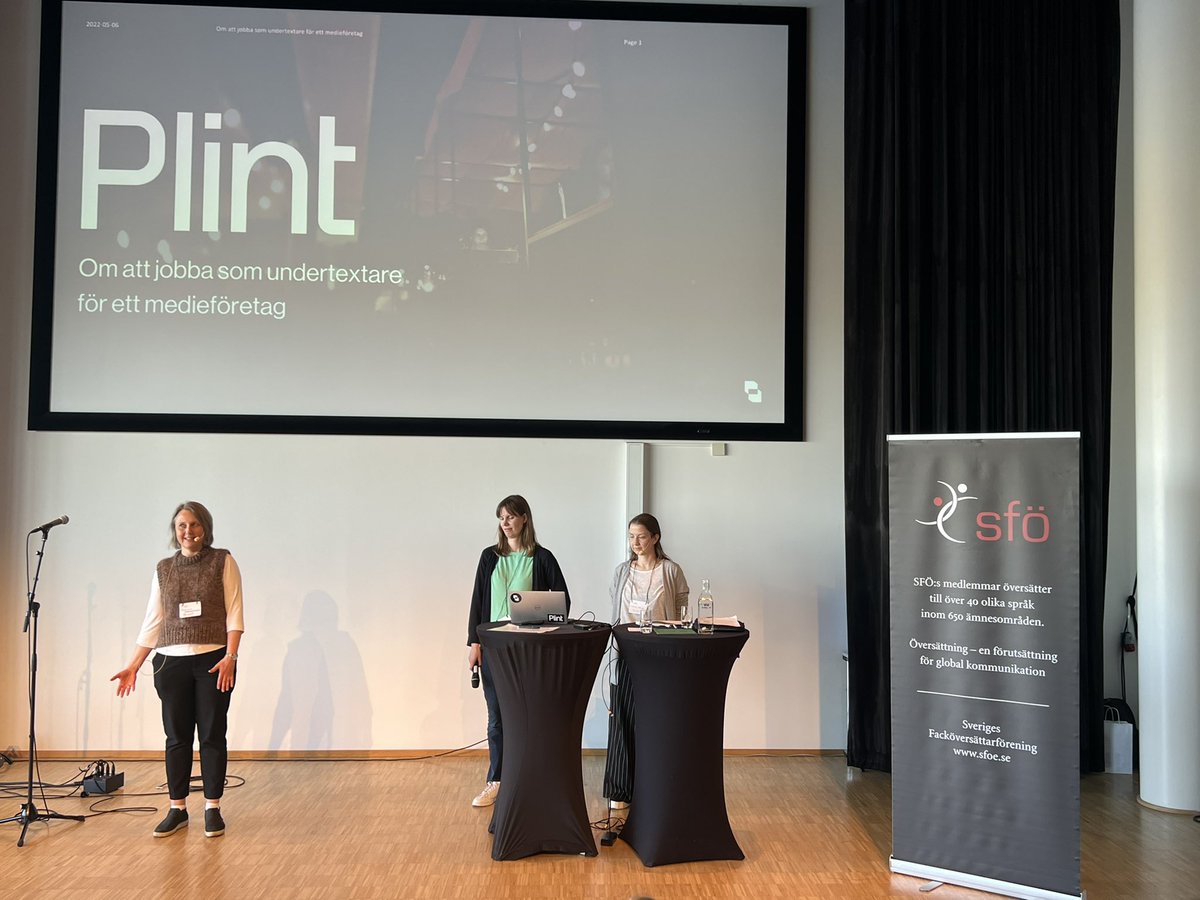 lenapiras's tweet photo. Kul med en demonstration av hur undertextning går till. Många faktorer att beakta för en vanlig [EU-]översättare. Tack #Plint https://t.co/6Wl9YZq0v7