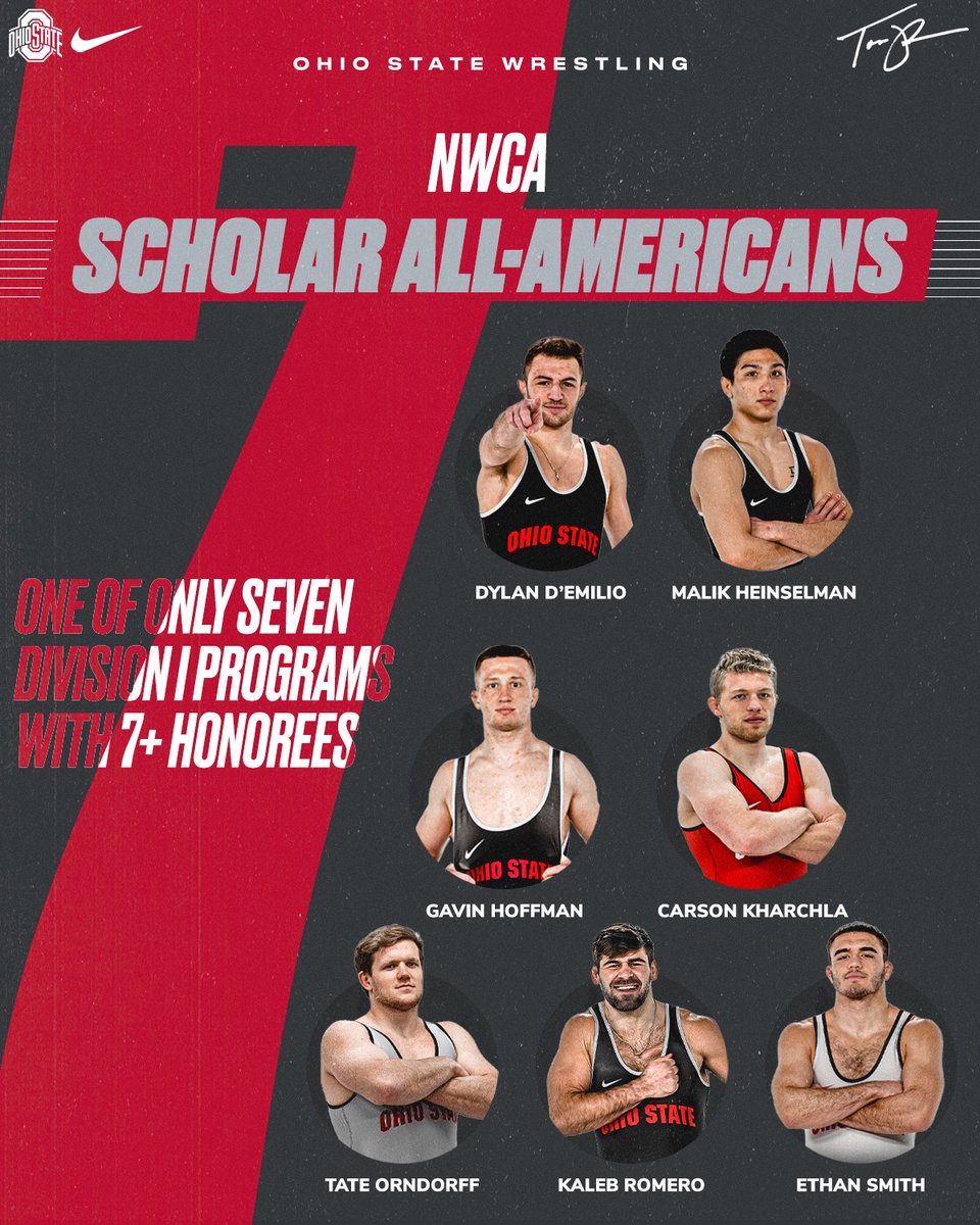 wrestlingbucks's tweet photo. Huge shoutout to our seven NWCA Scholar All Americans. Great work!

https://t.co/YkJMdaSx6a

#GoBucks https://t.co/qGmg5nVgZo