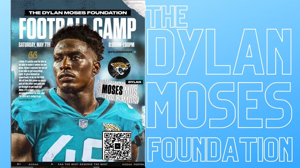OMBIGroupLLC's tweet photo. Looking for a football camp in the Baton Rouge, Louisiana area?

The Dylan Moses Foundation has the camp for you!

Scan QR Code and get your player registered today!
*****

#TheDylanMosesFoundation https://t.co/msdV6woBK1