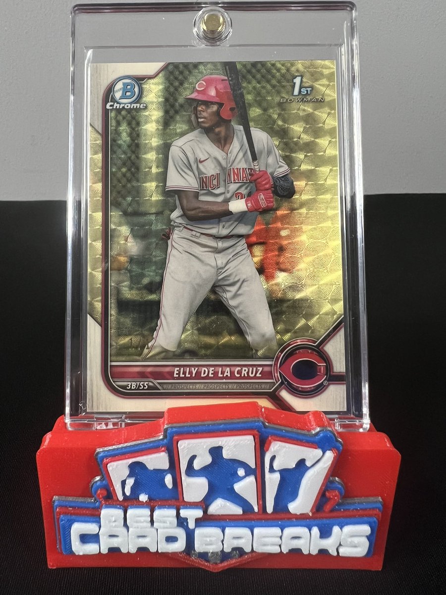 BestCardBreak's tweet photo. 2022 Bowman Elly De La Cruz Superfractor 1/1
@Topps
#sportscards #baseball #bowman #topps #firstbowman #reds #collecting #CincinnatiReds #prospect #rookie #tradingcards #whodoyoucollect https://t.co/77dkZM4JoB