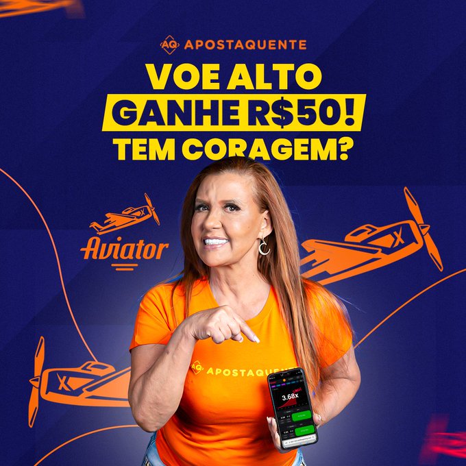 🛩️No dia da coragem tem promo&ccedil;&atilde;o para voc&ecirc; testar a sua ousadia de voar alto! Deposite R$50 e ganhe R$50<a href="/tag/aviator"class="tags"><span>#aviator</span></a>