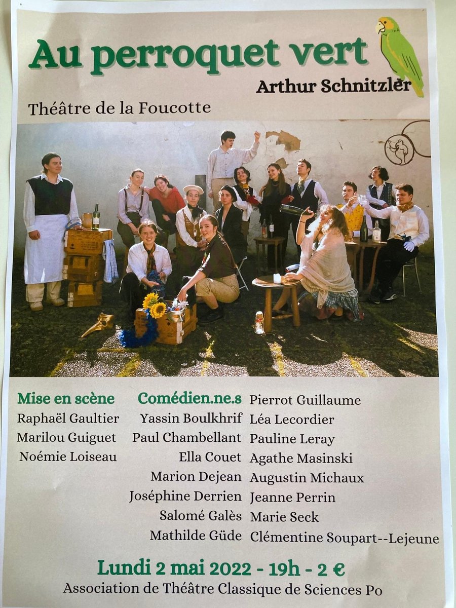 SCPO_Nancy's tweet photo. Selon Victor Hugo : "le théâtre est une tribune, le théâtre parle fort et haut". Les multiples "troupes" de Sciences Po ont appliqué cette définition en levant le rideau à quatre reprises... Même le 1er mai ! https://t.co/fHbtojmWAw