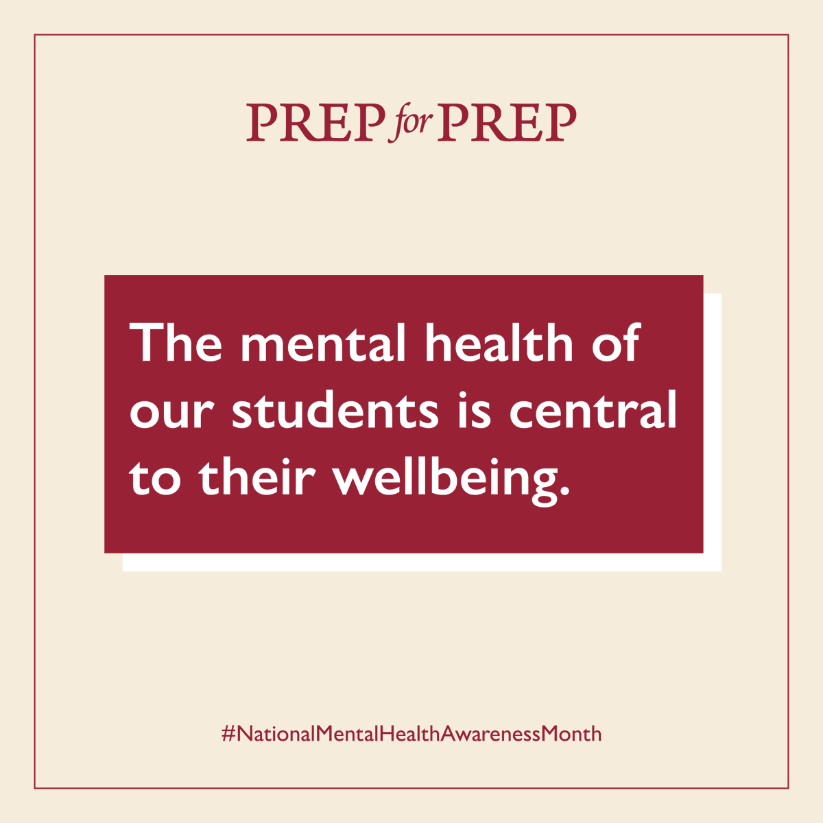 Prep_for_Prep's tweet photo. Prep for Prep commits to a #wholestudent approach that promotes self-awareness and self-actualization as key to academic, social, and emotional development. Learn more at https://t.co/p4GQ6bpHUg

#NationalMentalHealthAwarenessMonth #mentalwellness #studentsupport https://t.co/NnbHorn9dO