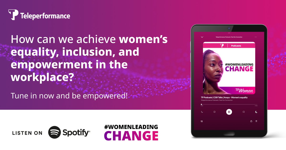 TP_Italia's tweet photo. Sintonizzati sul nostro podcast su Spotify mentre discutiamo del modo in cui possiamo raggiungere l'uguaglianza, l'inclusione e l'emancipazione delle donne sul posto di lavoro. https://t.co/D4C9zC3gHk #TPOnSpotify #DiversityMatters https://t.co/NCbMJUrUOq