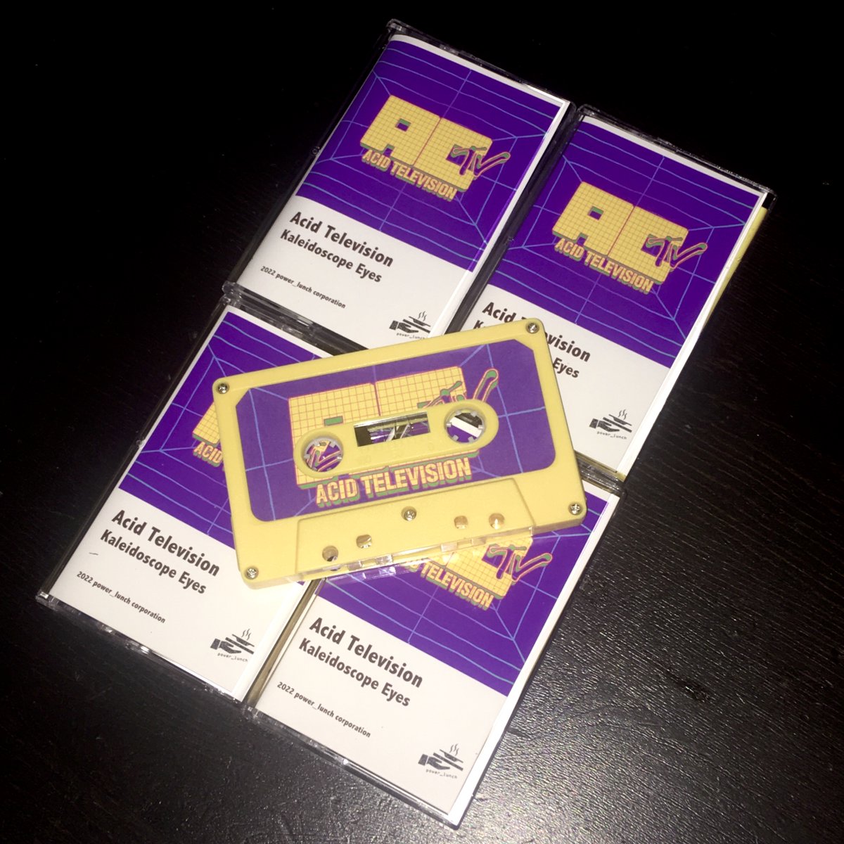 powerlunchrecs's tweet photo. Short runs of two new cassettes today from @aeyr6089 and Acid Television! This is how we do #BandcampFriday https://t.co/lW7frGL3o2