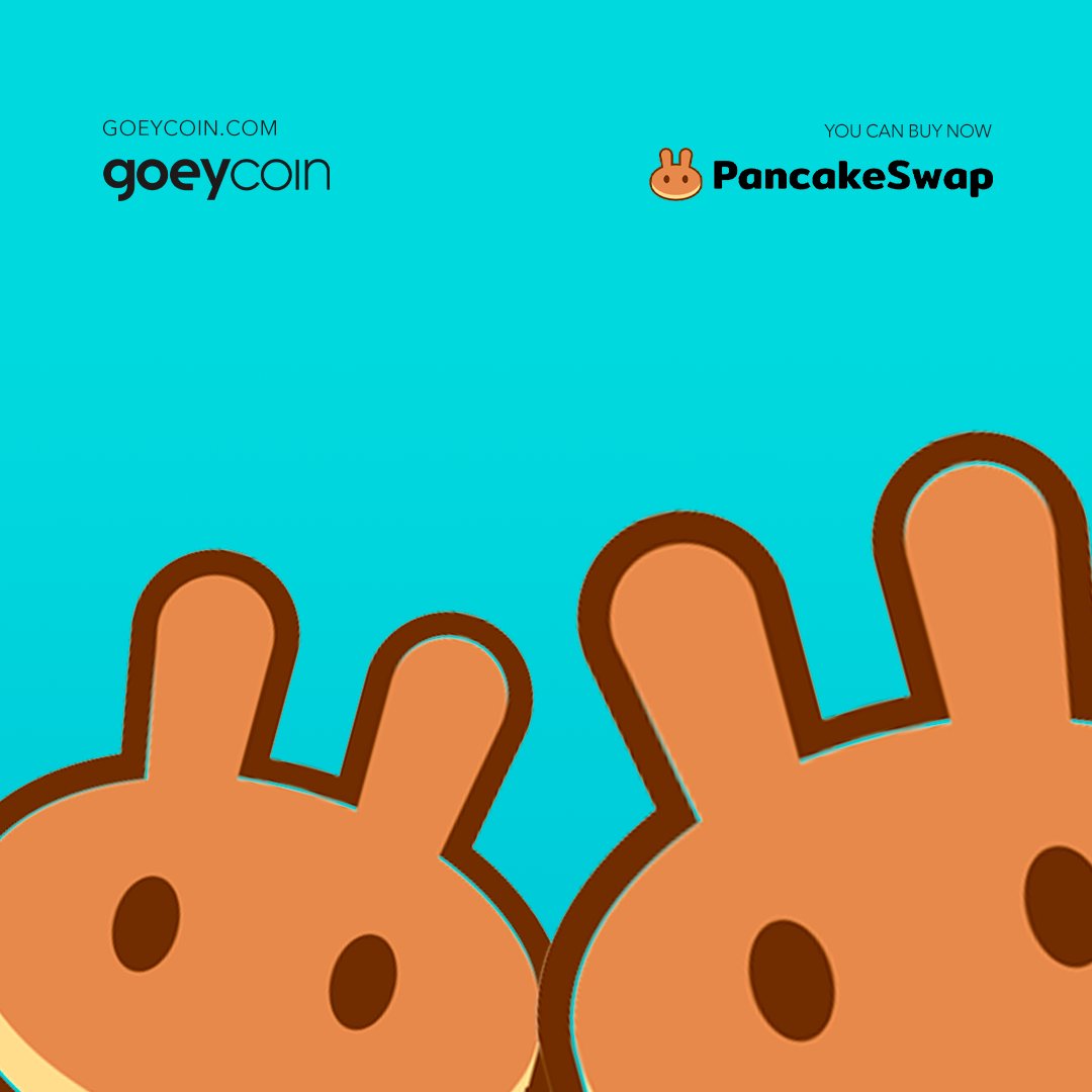 Did you check PancakeSwap today? There you will find #Goeycoin at a very accessible price. Will you miss this opportunity? 

Run to pancakeswap.finance and don't be left out! 

Learn more at goeycoin.com 

#cryptocurrency #token #tokenomics #gocrypto #technology