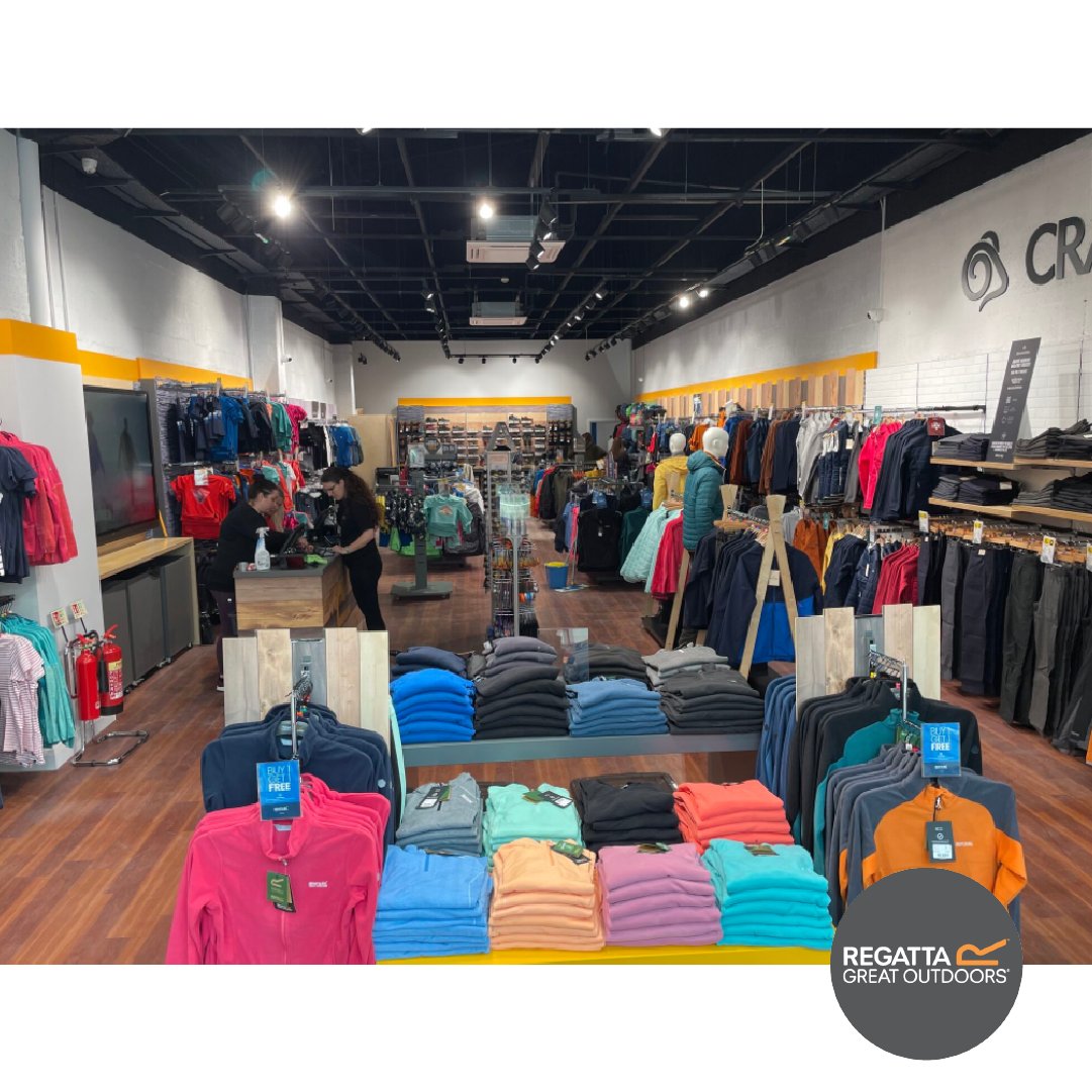 WeGetRetail's tweet photo. Team #JohnstonShopfitters continuing our long standing work with @regattaireland @RegattaOutdoors &amp; @CraghoppersUK are delighted to showcase our most recent Flagship Turn-Key Fit-Out @mahonpointsc #ThisIsRetail #WeGetRetail #Regatta #RegattaGreatOutdoors #Mahonpoint #TurnKey https://t.co/s4XU8Kma1B