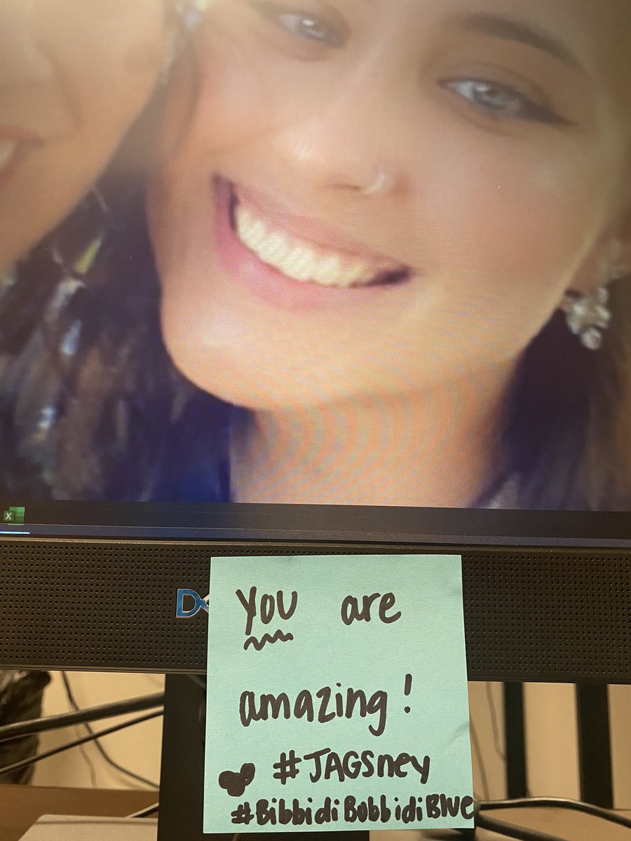 Thank you @mrstyler_mje for my sweet note! It made my morning! #BibbidiBobbidiBlue #JAGSney
