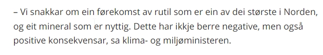 På @kldep 50års jubileum sa @VidarHelgesen 'Akkurat #Førdefjorden er ikke det beste eksempelet på ekstremt viktige mineraler' En grei motsetning til hvordan han forsvarte utslippstillatelsen som minister i 2018.