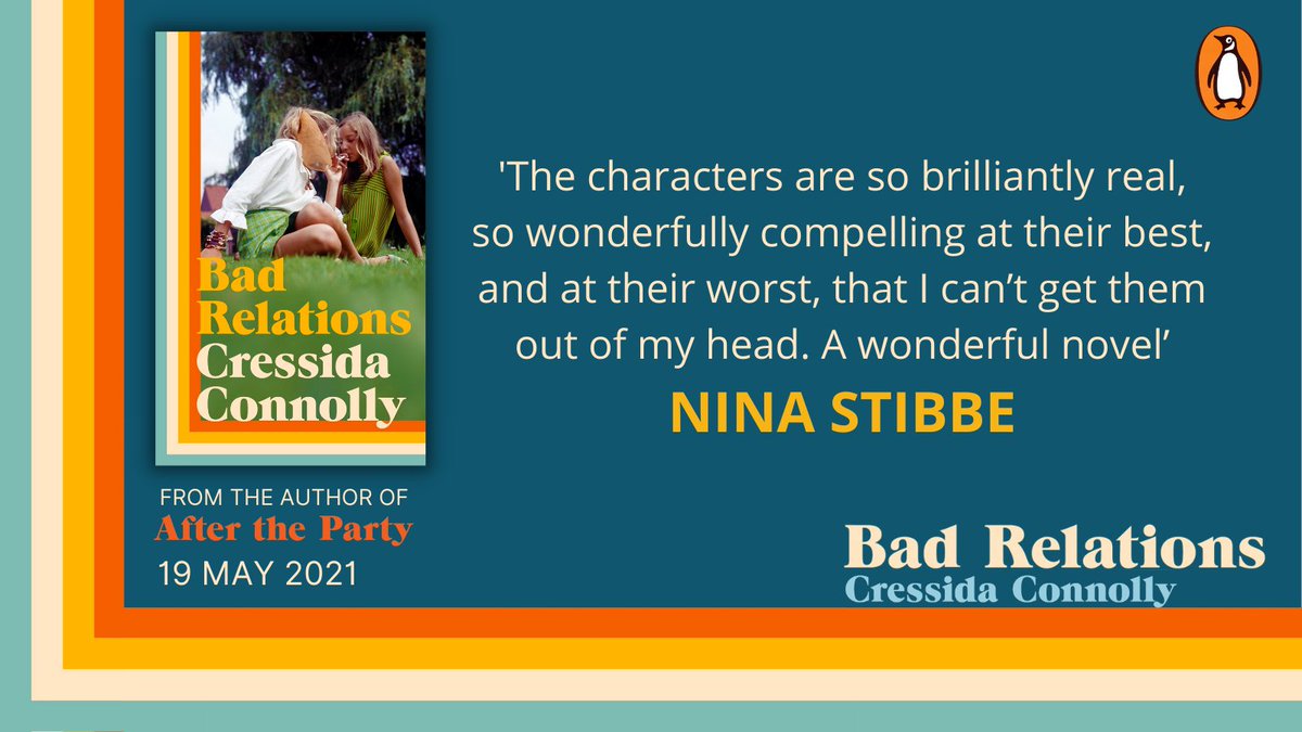 VikingBooksUK's tweet photo. 'The characters in Bad Relations are so brilliantly real, so wonderfully compelling at their best, and at their worst, that I can't get them out of my head. A wonderful novel' @ninastibbe
#BadRelations by Cressida Connolly publishes on 19 May
https://t.co/bymv8Mwq3f https://t.co/6yE0NgUnBS