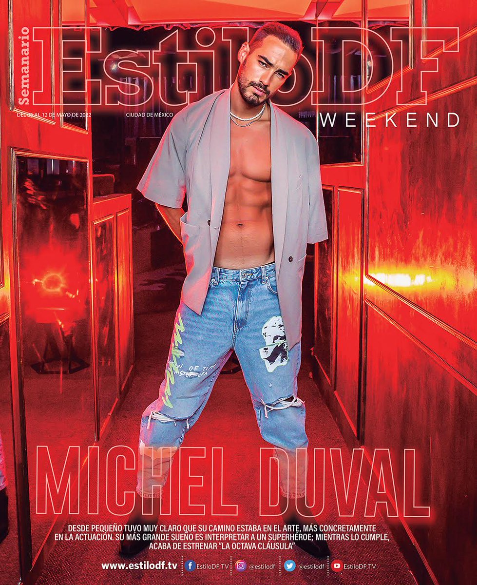 EstiloDF's tweet photo. ¡Hoy es viernes de #EstiloDFWeekend! En portada tenemos a @Michel_Duval  ⚡️ Desde pequeño tuvo muy claro que su camino estaba en el arte, más concretamente en la actuación; acaba de estrenar "La Octava Cláusula"📍Restaurante Punta Brasas de Interlomas
https://t.co/w0622ACZPP https://t.co/D3WcDByNIc