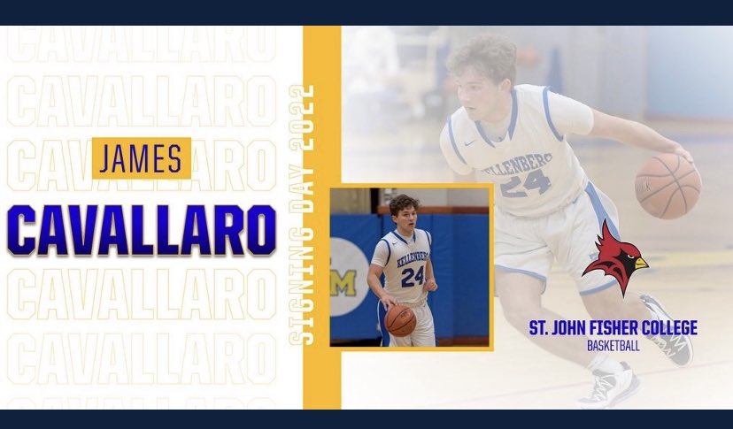 JamesCavallaro2's tweet photo. Happy and excited to be continuing my academic and athletic journey at St. John Fisher College! @SJFCMBB https://t.co/QiWhLzAnus