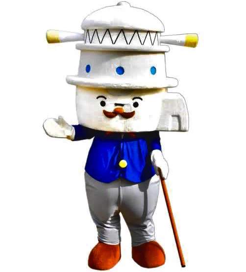 Irou Dansyaku, a 150-year-old baron whose head is a lighthouse, is the mascot of Minamiizu, a town in Japan. 