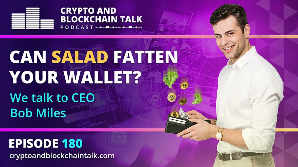 Check out these GREENS! Join Aviva, the host of this popular podcast as she talks to Bob Miles, the CEO of buff.ly/3wYO7it about his loyal army of Salad Chefs, their 'Kitchen' and the latest breaking news in the world of crypto and blockchain.  
buff.ly/3rDoUcv