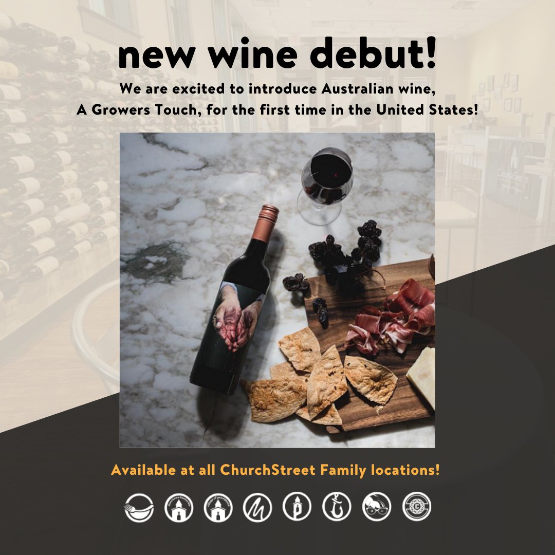Exclusively pouring A Growers Touch.  Honored to be an ambassador for this Australian wine and thrilled to introduce it to our fine wine loving family.

Let us pour you a glass today!

#churchstreetfamily
#wineshoppe
#australianwine