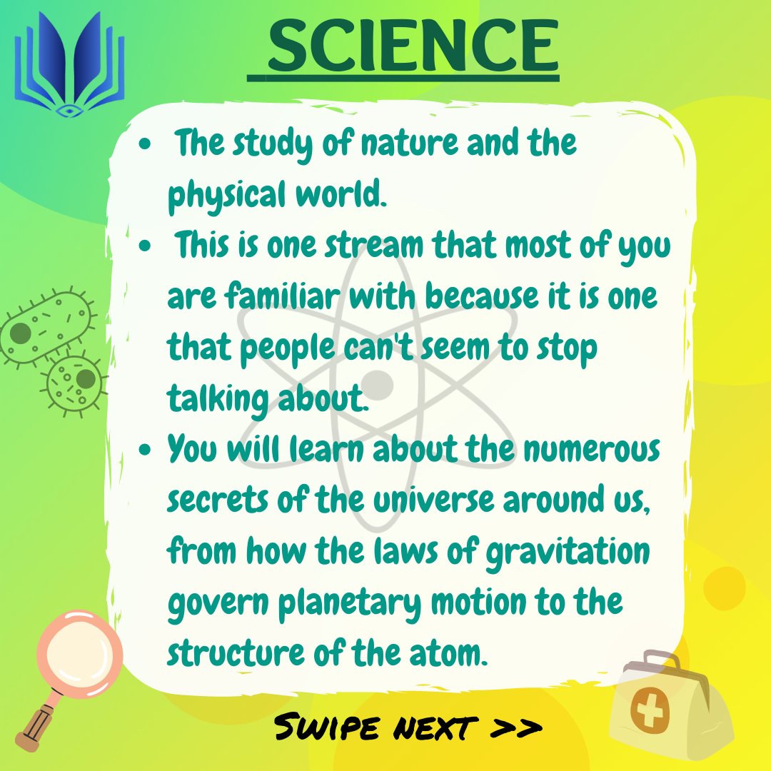 Edu_Checked's tweet photo. India's education system provides students the option to choose their preferred stream after completing 10th but students may not have the proper knowledge about the streams, let's have a look at the subjects covered in each of the streams.

#educhecked #checketit #students #idea https://t.co/z06zbOSZ7o